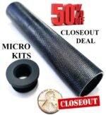 The "Nadler" Micro 5.5" Small Aluminum Closeout Sale Solvent Trap Kit With Tube and Thread Adapter