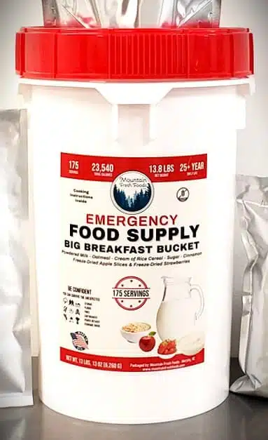 #23 Big Breakfast Bucket 175 Servings Emergency Food Supply