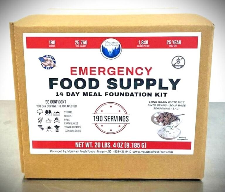 Beans and rice 190-serving lifeline protein emergency food kit