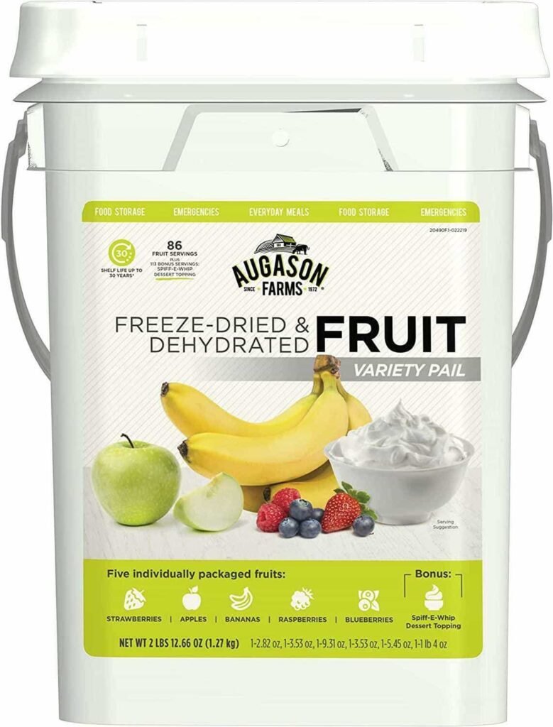 Augason Freeze Dried & Dehydrated Fruit Emergency Variety Pack