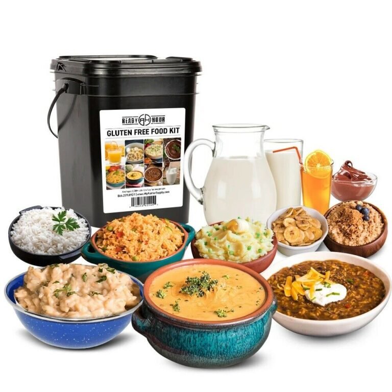 Gluten-free 120-serving emergency food supply kit