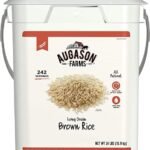 #30 Augason Farms 24LBS of Brown Rice Emergency Food Bucket