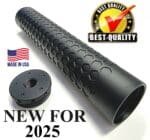 The Aluminum HEX Tube Muzzle Blast Projection or Solvent Trap Tubes and Adapters