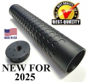 The Aluminum HEX Tube Muzzle Blast Projection or Solvent Trap Tubes and Adapters