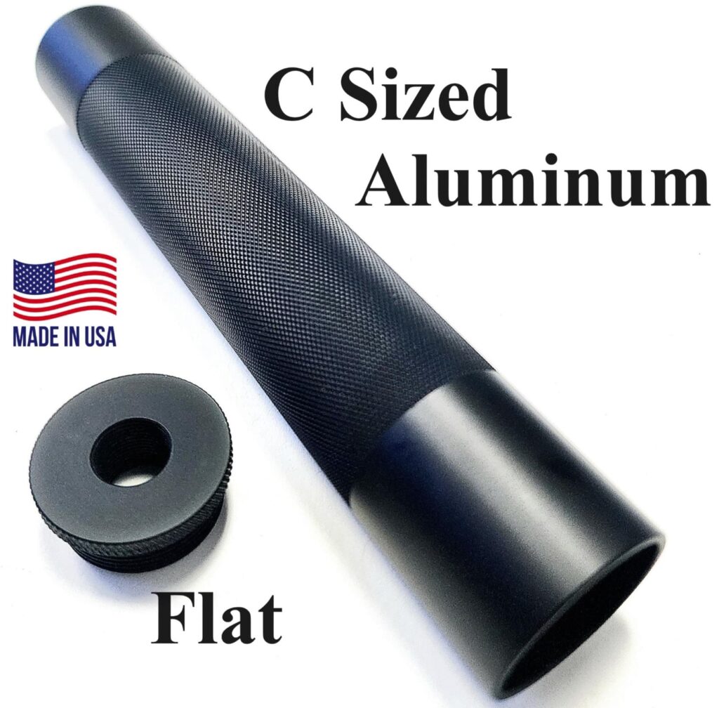 C Sized Aluminum Solvent Trap Kit with Flat 1/2 x 28 or 5/8 x 25 Threaded Adapter
