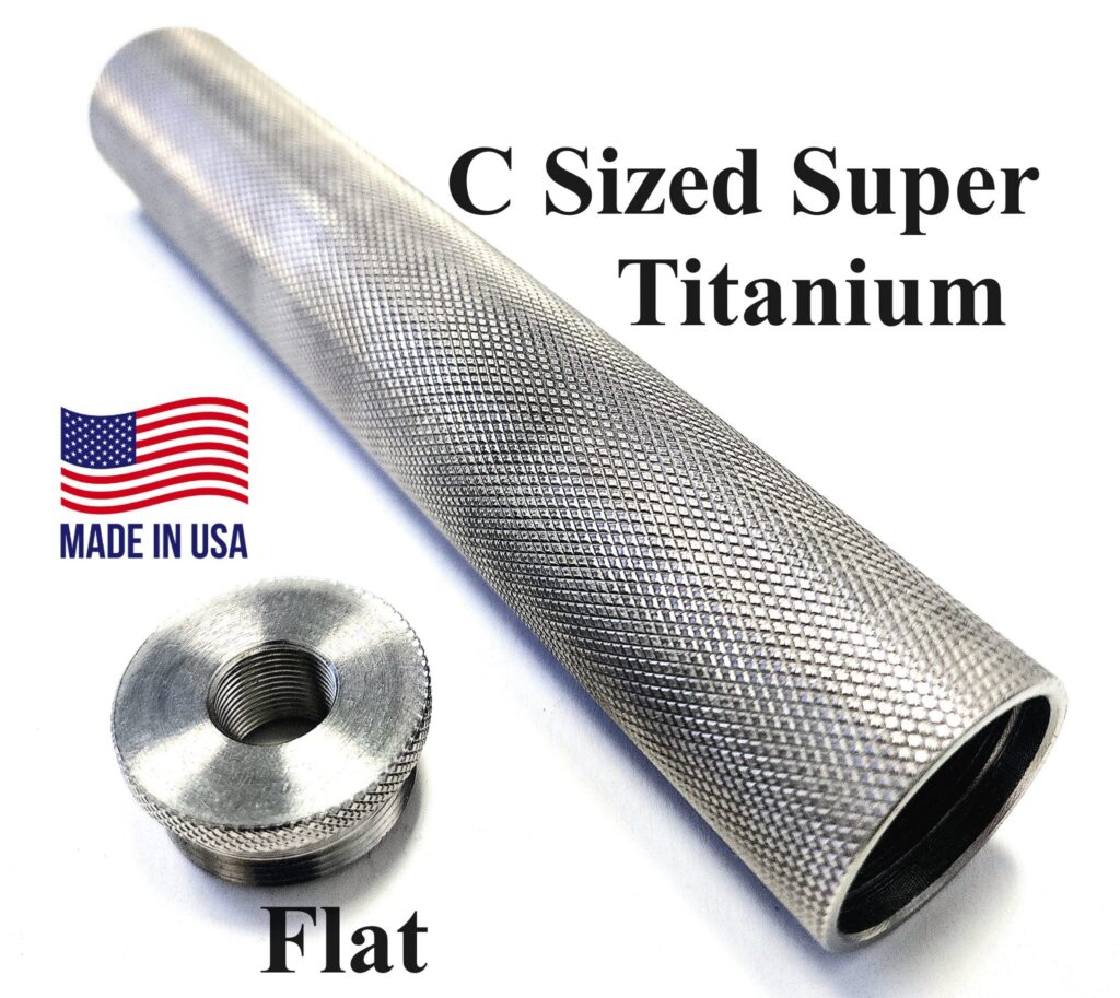 C Sized Super Titanium Solvent Trap Kit with Flat Threaded Adapter