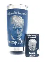 Donal Trump "This Time It's Persnal wallet and tumbler image