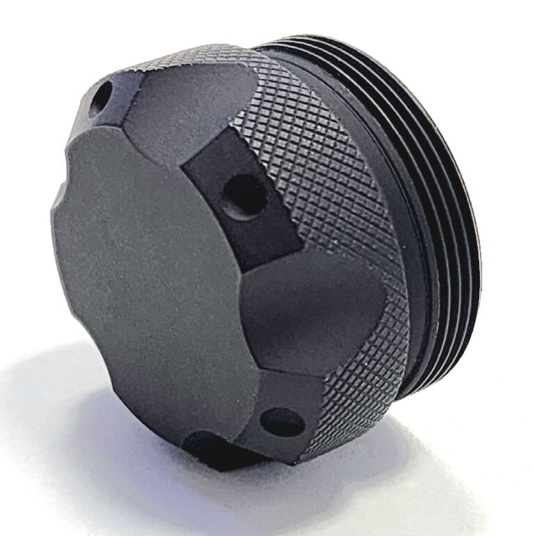 Aluminum Viper Style Solid Adapter D Size Solvent Trap Image