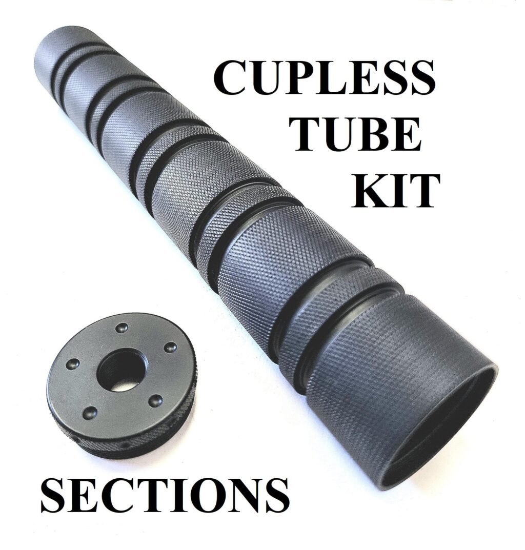 D Sized Aluminum Cupless Solvent Trap Kit BAT with (6) 1" tubes and (5) Couplers