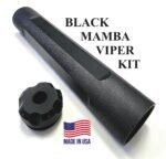 D-Size Legal Solvent Trap 8.5" Black Mamba Solvent Trap Aluminum Blast Projection Tube and Viper Style Threaded Adapter Kit. Also available with matching caps, and cups in 1/2 x 28 or 5/8 x 24. WIX 4003 cleaning filter in Tactical light absorbing Black finish. Don't forget our stainless steel mesh filters to complete your firearm cleaning needs.