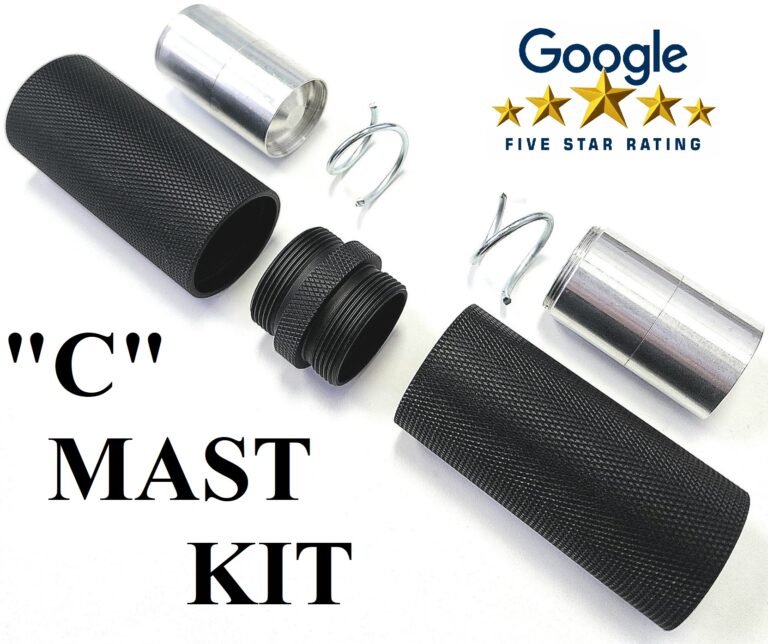 "C" Sized Coupled 2.5" Flashlight, Solvent Trap Kits or Blast Tube Coupled Tube Unit (THE C MAST)