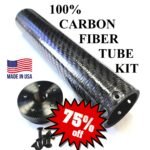 Carbon fiber 100 Series solvent trap kit with adapters