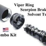 The Viper Kit Muzzle Blast Projection or Solvent Trap Tubes and Adapters
