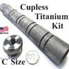 C T Bat Kit Cupless Titanium Solvent Trap Kit