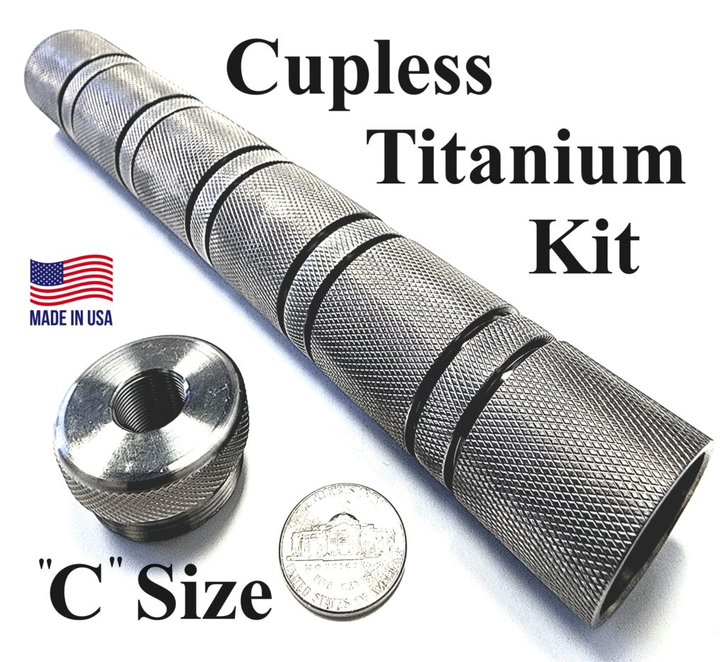 C T Bat Kit Cupless Titanium Solvent Trap Kit