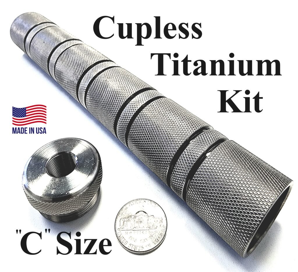 C T Bat Kit Cupless Titanium Solvent Trap Kit