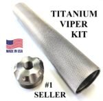 Super Titanium Solvent Trap Tube and 1/2 x 28 Adapter