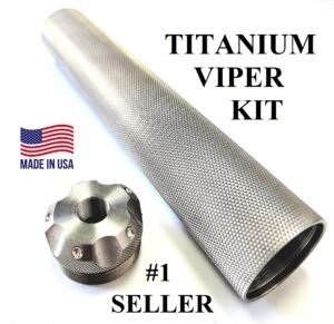 Super Titanium Solvent Trap Tube and 1/2 x 28 Adapter