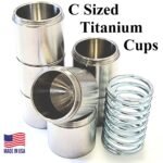 * TCC * Maglite 'C' Sized SUPER TITANIUM Cup Inserts for Concealment or Discrete Dry Storage