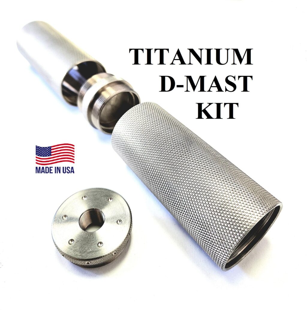 D Sized D Mast Titanium Solvent Trap Tube Kit