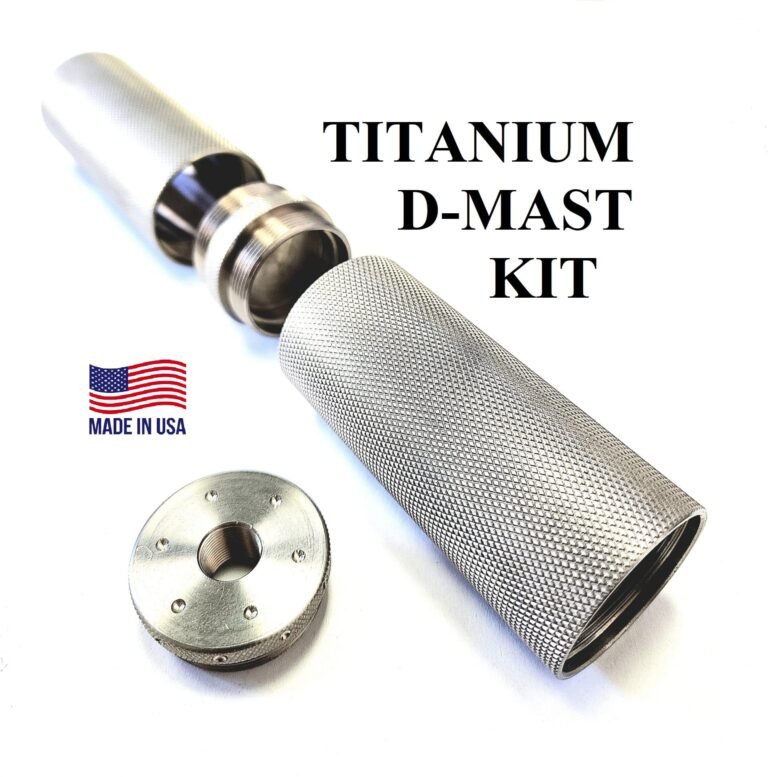 D Sized D Mast Titanium Solvent Trap Tube Kit for eco-friendly cleaning