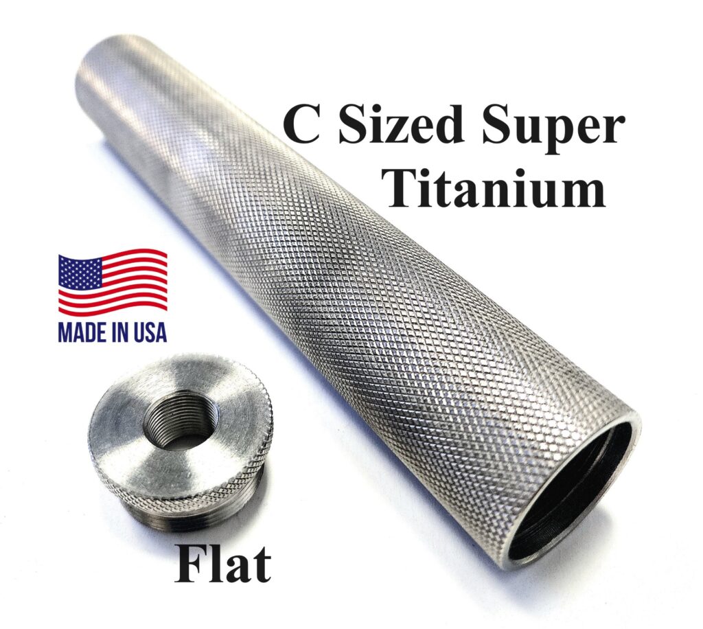 C Sized Super Titanium Solvent Trap Kit with Flat Adapter