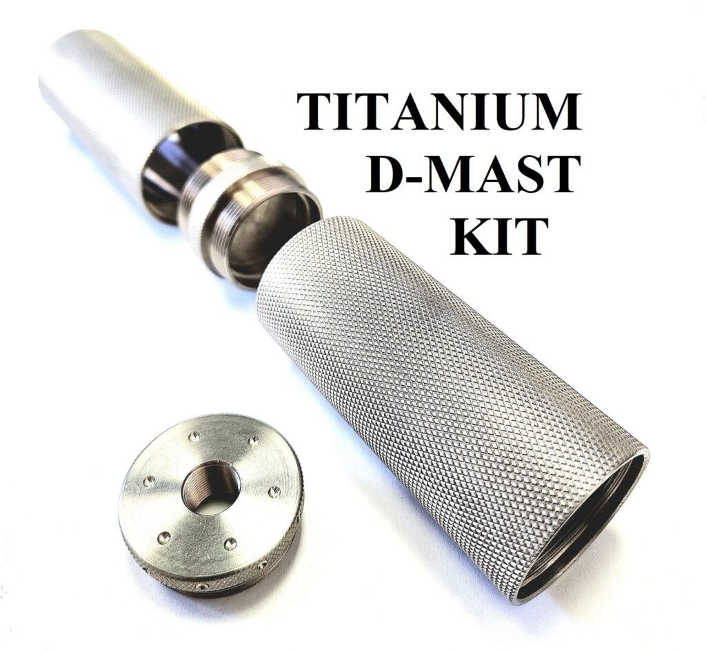 D Sized D Mast Titanium Solvent Trap Tube Kit