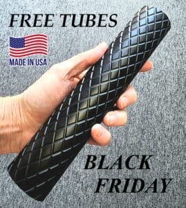 Black Friday Free Tubes promotion at FreedomGear.org — get a free D-size solvent trap tube with select EVEREST titanium and KING COBRA aluminum kits; limited time, while supplies last.