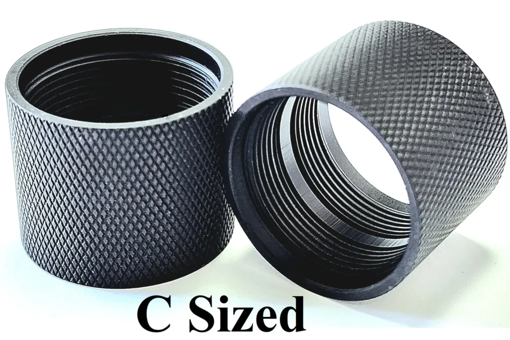 C Sized Aluminum 1" Tubes for Cupless Solvent Trap Kit