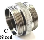 C Sized Solvent Trap Kit Titanium Tube Coupler