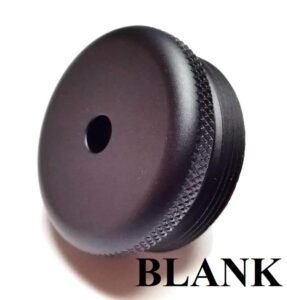 Blank D Sized Adapter with 1/8″ NON-THREADED Hole. Legal Solvent Trap 7" Aluminum and Titanium Flat Adapter. Also available with matching tube, cap and cups in 1/2 x 28 or 5/8 x 24. WIX 4003 cleaning in Tactical filter light absorbing black, grey or tan.