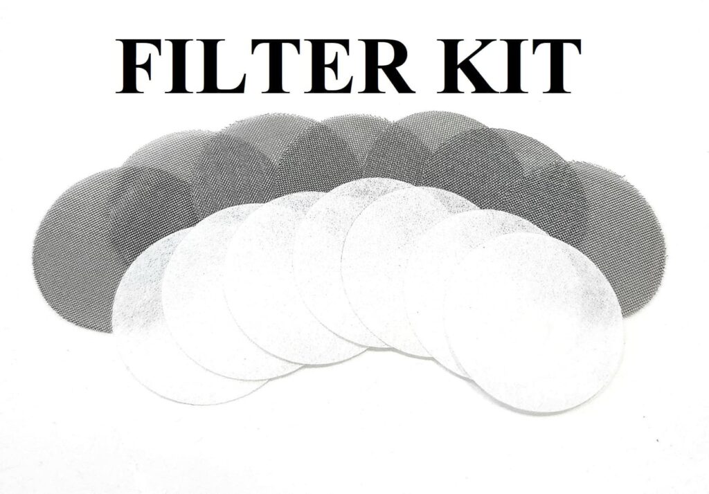 "D" and "C" sized Solvent Trap Cleaning Filters (Stainless Steel and Collective Material) Kit