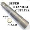 "C" Sized Coupled Titanium Solvent Trap Kit Tube 1" Sections (NO CUPS NEEDED)
