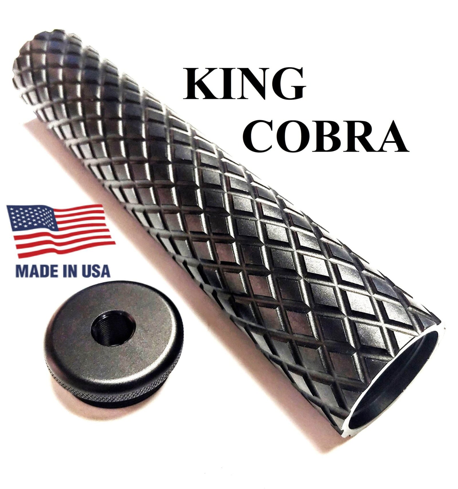 D Size-8.5" King Cobra Ultra Heavy Duty Aluminum Knurl Muzzle Blast Projection or Legal Solvent Trap Tube and Curved Threaded Adapters - Also available with matching variety of King Cobra adapters, caps, and cups in 1/2 x 28 or 5/8 x 24. WIX 4003 cleaning filter in tactical light absorbing flat black or tan. And don't forget the stainless steel mesh filters.