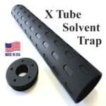 X Tube D size legal Solvent Trap Tube and threaded adapter. Also available are matching solid caps, and cups with 1/2 x 28 or 5/8 x 24 -Adapter cleaning kit Titanium WIX 4003 cleaning filter in light absorbing tactical grey, black or tan. And don't forget the stainless steel mesh filters to complete you firearm cleaning needs.