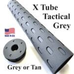 X Tube D size legal Solvent Trap Tube and threaded adapter. Also available are matching solid caps, and cups with 1/2 x 28 or 5/8 x 24 -Adapter cleaning kit Titanium WIX 4003 cleaning filter in light absorbing tactical grey, black or tan. And don't forget the stainless steel mesh filters to complete you firearm cleaning needs.