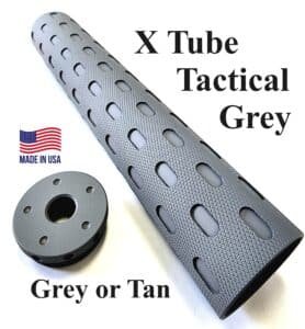 X Tube D size legal Solvent Trap Tube and threaded adapter. Also available are matching solid caps, and cups with 1/2 x 28 or 5/8 x 24 -Adapter cleaning kit Titanium WIX 4003 cleaning filter in light absorbing tactical grey, black or tan. And don't forget the stainless steel mesh filters to complete you firearm cleaning needs.