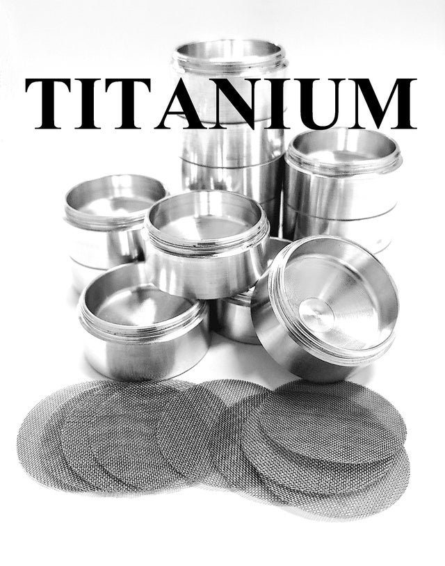 D Sized Titanium Super Cups. Solvent Trap and Maglite Dry Storage Cups Kit. Dry Storage Cups, Legal Solvent Trap Parts For use with blast projection tube, blast tubes, Maglite cups, inserts, Solvent trap parts, solvent trap cleaning tubes. Filters