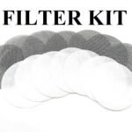 D SIZED 14 STAINLESS STEEL AND 14 COLLECTION MATERIAL FILTER KIT. For Solvent Trap Tube Filtration. Solvent Trap Cups. WIX 4003 Filter.