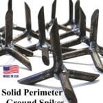 Steel caltrops for tactical ground defense