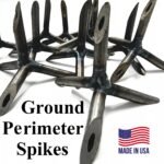 Caltrops military grade ground spikes razor sharp hollow and solid ninja ground perimeter tire puncture home auto defense security system