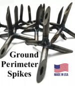 Caltrops military grade ground spikes razor sharp hollow and solid ninja ground perimeter tire puncture home auto defense security system