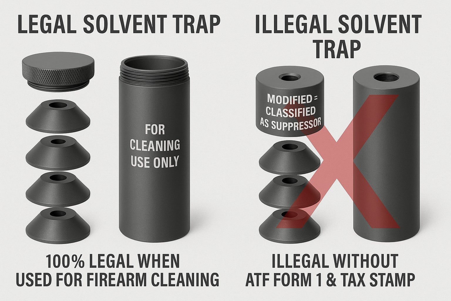 Legal vs Not Legal Solvent Trap Use — Freedom Gear Compliance Guide 2025