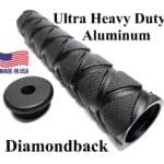 Ultra Heavy duty Diamondback solvent trap cleaning kit with very thick-wall tube and precision thread adapter options 1/2x28 or 5/8x24 for firearm barrel cleaning, solvent trap kit tube and adapter capture, and maintenance.