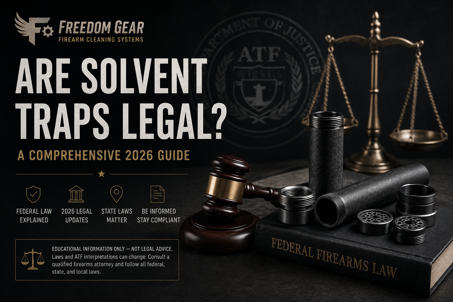 Are solvent traps legal in 2026 Freedom Gear guide to federal and state law